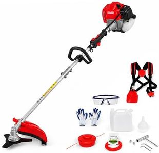 Gas Weed Eater, 52CC 2-Stroke Weed Wacker Gas Powered, 2 in 1 Multi-Functional String/Grass Trimmer, Brush Cutter for Gardening Shipping from USA Fast Arrival