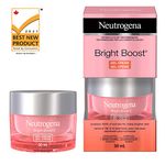 Neutrogena Bright Boost Gel Cream, Brightening Face Moisturizer With Aha, Pha, Mandelic Acid & Neoglucosamine for Brighter Skin & Anti Aging, 50 Milliliters