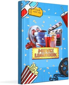 Zhanmai Movie Lovers Gift Movie Critic Notebook Movie Watching Journal Movie Logbook Notebook Book Review Journal Gift for Movie Lovers Movie Buffs, 200 Pages