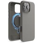 elago Magnetic Silicone Case Compatible with iPhone 16 Pro Max Case 6.9 Inch Compatible with All MagSafe Accessories - Built-in Magnets, Soft Grip Silicone, Shockproof (Medium Gray)