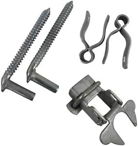 Chain Link Fence Gate Kit for Wood Posts by Prime Retreat