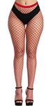 Kikoroco Women's High Waisted Fishnet Stockings Elasticity Patterned Thigh High Suspender Pantyhose