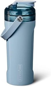BrüMate MultiShaker Bottle | 100% Leakproof Insulated Stainless Steel Shaker Bottle | Protein Shaker Bottle, and Pre Workout Bottle for the Gym | 26oz (Denim)
