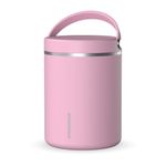 Hydrapeak 32oz Stainless Steel Vacuum Insulated Thermos Food Jar | Kids Thermos for Hot Food and Cold Food, Wide Mouth Leak-Proof Soup Thermos for Adults, 10 Hours Hot and 16 Hours Cold (Cotton Pink), HP-Jar-32