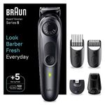 Braun Series 5 BT5420 Men's Electric Beard Trimmer with Ultra-Sharp Blade, 40 Length Settings, Charged 100 Minutes Wireless Operating Time, Waterproof