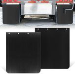 ZIQUN 24"x30" Semi Truck Mud Flaps, Black Polymer Heavy Duty Mud Flaps for Semi Truck Trailer (2 PCS)