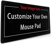 Personalised Custom XXL Mouse Pad with Photo, 900x400x3mm Large Gaming Mouse Pads for PC Computer Keyboard Water-Resistant Mousepad Customised Picture Name Logo Mouse Mat with Anti-Slip Rubber Base