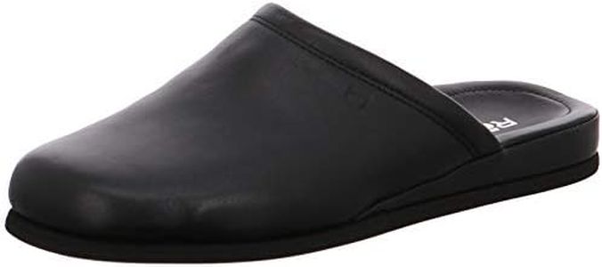 Rohde Varberg 6600 Men's Leather Slippers, 90 Black, 8.5 AU