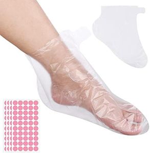 Abeillo 200pcs Paraffin Wax Bath Liners for Feet, Paraffin Baths Socks Thermal Therabath Foot Cover Plastic Pedicure Bags Hot Wax Mitten Bags for Paraffin Wax Machine Wax Treatment