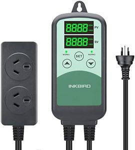 Inkbird CO2 Controller CO2 Meter Carbon Dioxide Controller ICC-500T for Grow Room Greenhouse & CO2 Generator & Ventilation System with CO2 Sensor for Home Grower (C02 Controller + S01 Sensor)