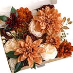 Lookein Artificial Flowers for DIY Wedding Decoration Bridal Bouquet Table Centerpieces Flower Garland Wreaths Aisle Arch Flower Decoration Home Decor, Rustic Terracotta