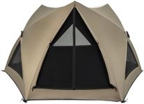 Tangkula 4-6 Person Pop Up Camping Tent with Visible Skylight, Portable Backpacking Tent with Removable Rainfly with 3 Mesh Walls, 3 Zippered Doors, Carrying Bag, Family Dome Tent for Camping Hiking