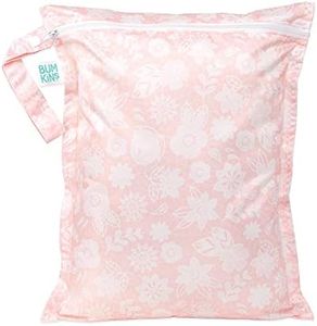 Bumkins Borsa bagnata impermeabile, lavabile, riutilizzabile per viaggi, spiaggia, piscina, passeggino, pannolini, vestiti sporchi, costumi da bagno bagnati, articoli da toeletta, 12 x 14 - pizzo