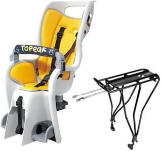 Topeak BabySeat II with MTX 2.0 Rack for 29"/Disc Bikes – Premium Child Bike Seat with Dual Suspension, Roll Bar Handle, Adjustable Harness & Footrests, QuickTrack 2.0 Compatible