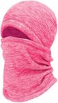 mysuntown Balaclava Face Mask, Balaclava Ski Mask, UV Protector Pooh Shiesty Mask,Cycling Balaclava WomenNeck Scarf for Men, Pink, for Winter