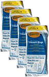 12 Royal Dirt Devil Type U MVP Swivel Allergy Vacuum Bags, Ultra, Magnum, Powercast, Protege, Regina, Feather Glide, Procision, Magna Power, Breeze Lightweight, Privilege, Platinum Force Vacuum Cleaners, 3-920750-001, 3920047001, 920047, 454745, 40100526, 50178