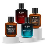 Beardo Thug Life Edp Combo Whisky Smoke, Mafia, Mariner & Bourbon Perfume For Men, 50 Ml X 4 Eau De Parfum | Premium, Strong Long Lasting Fragrance|Gift For Brother | Gift For Friends