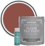 Rust-Oleum Red Washable Matt Floor Tile Paint - Fire Brick 2.5L