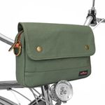 TOURBON Bike Bag Waxed Canvas Bicyc