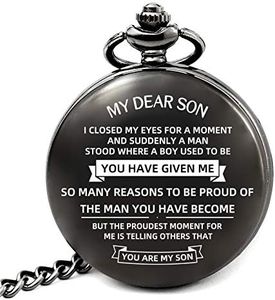 Gifts for Son from Mom Compass Hiking Waterproof, Son Gifts for Birthday Wedding Graduation Christmas Valentines Day (Gifts for Son B)