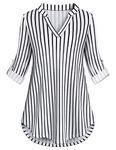 Womens Blouse and Shirts, Ladies Plus Size Tops Womens Shirts And Blouses UK Long Sleeved Tops For Women UK Ladies Shirts And Blouses Ladies 3/4 Sleeve Tops Casual Tops For Women UK