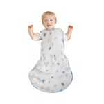 Baby Sleeping Sack Muslin Cotton Soft Wearable Blanket Summer Sleeping Bag Baby Sleeveless Sleep Sacks 0.5 Tog Boy Newborn 0-3M Lightweight 6-12 Months Girl Infant Sleep Bag 12-18 Months Toddler 2T