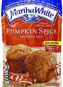 Martha White Pumpkin Spice Flavored Muffin Mix, 7 Ounce