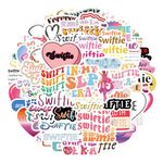 68Pcs Music Album Motivational Stickers Pack,Singer Song Lyrics Aesthetic Vinyl Waterproof Decals for Water Bottle,Laptop,Phone,Skateboard,Scrapbooking,Bumper Decor for Kids Teens Adults Fans