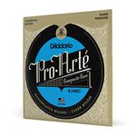 D'Addario Guitar Strings - Pro-Arte Classical Guitar Strings - EJ46C - Nylon Guitar Strings - Silver Plated Wrap, Composite Core, Clear Nylon Trebles - Hard Tension