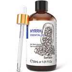 HIQILI Myrrh Essential Oil 30ML, 100% Natural Aromatherapy Oil for Face, Candle Making, Diffuser, Skin&Hair-1 Fl Oz