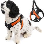 Gooby Escape Proof [Escape Free] Easy Fit Dog Harness for Dogs That Likes to Escape Their Harnesses, Orange, X-Small