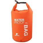 Uncle Paul Boat Dry Bags - Orange 10L Waterproof Bag For Drifting Boating Kayaking Fishing Rafting Swimming Camping Canoeing Surfing 10 Litres