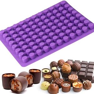 Vodolo 88-Cavity Cylinder Gummy Candy Silicone Molds,Chocolate Truffles Mold for Fat Bombs Keto Snacks Pralines Jelly Caramel Mold