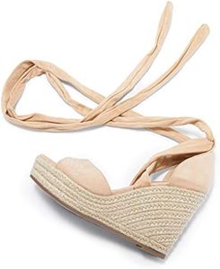 SERAIH Womens Lace up Espadrilles Platform Wedges Sandals Heels Tie Ankle Strap Summer Dress Shoes