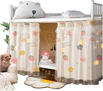 Navhao 2 Panels,Bottom Bunk Bed Curtains Cloth Breathable Bed Canopy Men Women Curtain Shading Nets for Single Bed