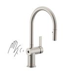 Moen 7622EWSRS CIA Motionsense Wave Sensor Touchless One Handle Pulldown Kitchen Faucet Featuring Power Clean, Spot Resist Stainless