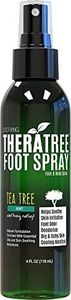 TheraTree Foot Spray for Shoe & Foot Odor with Tea Tree, Neem, MSM & Menthol for Soothing Skin Irritation. Great for Athletes.