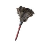 Designeez Vintage useful natural fall ostrich feather duster Brush with wood handle floor duster anti static natural grey fur home clean…