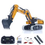 TOUCAN RC HOBBY 1:50 RC excavator K970 construction machine remote control electric hoist excavator metal light sound RTR battery Present Plastic track