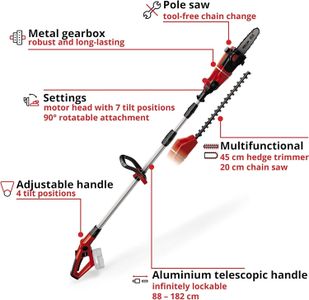Einhell 18V Cordless Pole Hedge Trimmer & Mini Chainsaw – Power X-Change