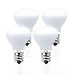 Lustaled R14 Mini Reflector LED Bulbs, 4W R14 LED E17 Intermediate Base Flood Lights Warm White 3000K 40 Watt R39 Incandescent Equivalent for Appliances Reading Lamp Range Hood Lighting (4-Pack)