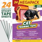 Panther Armor Cat Scratch Deterrent Tape – Double Sided Sofa Anti Scratching Sticky Tape – Couch Corner Anti Cat Scratch Furniture Protectors from Cats - Cat Couch Protector - Couch Protector for Cats