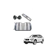 Kozdiko Car UV Protection Silver Foil Sunshade Film Windshield Visor Front Windshield Sunshade for BMW X1