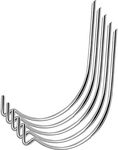 50Pcs Stainless Steel Picture Hanging Hooks Wall Hanging Hooks Drywall Hooks No Tools Need Holds Up to 100lbs for Hanging Pictures,Mirrors,Frames,Clock,Shelves,or Planters for Home and Office Pack…