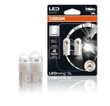 OSRAM LEDriving SL, ≜ W5W, White 6000K, Blister (2 lamps), LED Retrofit, offroad use only, H1