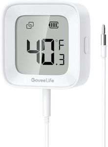 GoveeLife Freezer Thermometer Alarm, Smart Bluetooth Temperature Monitor Sensor for Refrigerator Pool Tub, Remote APP Alert with Anti-False, 197 Ft Connecting Range (WiFi Gateway Not Included)