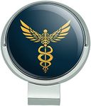 GRAPHICS & MORE Caduceus Medical Symbol Doctor Nurse EMT Golf Hat Clip with Magnetic Ball Marker