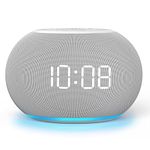 Reacher Auto-Dimmable Sound Machine Alarm Clock with Night Light, 20 Soothing Sounds, LED Digital Display, Sleep Timer, Precise Volume Control, White Noise Soother for Baby, Adults, Bedrooms