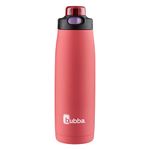 Bubba Radiant Stainless Steel Water Bottle with Push-Button Chug Lid 24oz., Electric Berry Rubberized