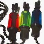 3 Mixed Red Blue Green chain bite indicators bite alarm bobbins (Mixed)